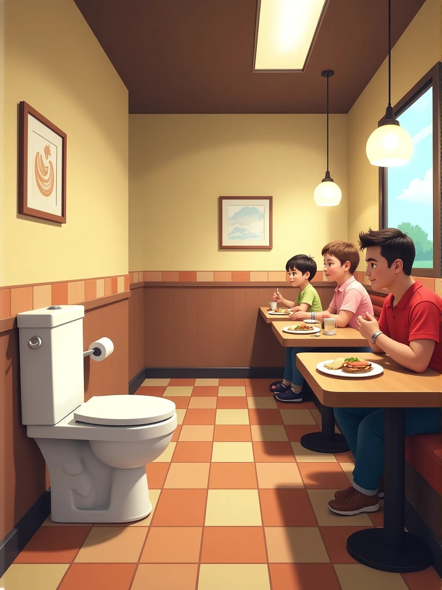 Запахи в помещении также не способствуют аппетиту.