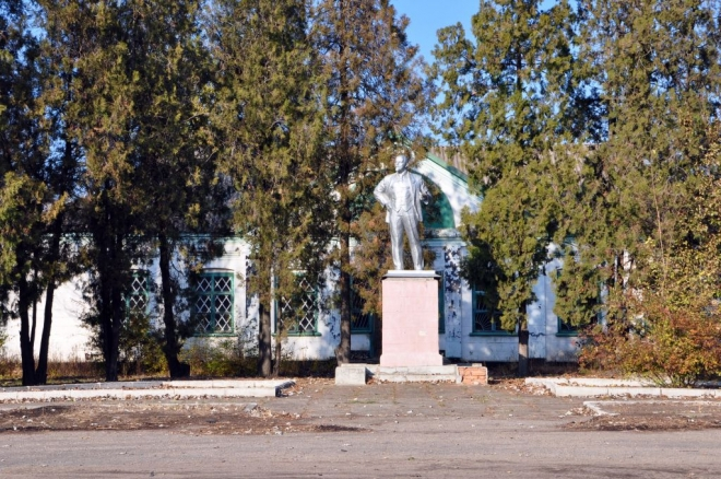 Памятник Ленину в городе Пологи Запорожской области УССР (1955)