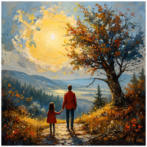 Сгенерировано ИИ- прощание Души с домом.