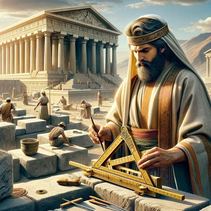 Мастер Хирам. Источник изображения: Hiram Abiff: The Legendary Masonic Architect. URL: https://ru.pinterest.com/pin/9781324186632491/