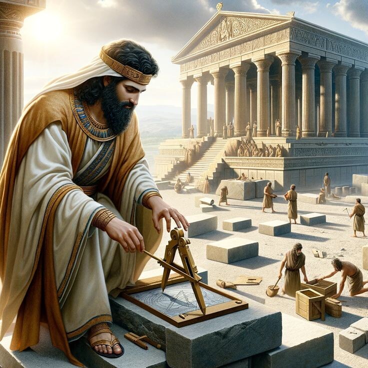 Мастер Хирам. Источник изображения: Hiram Abiff: The Legendary Masonic Architect. URL: https://ru.pinterest.com/pin/58335757666745444/