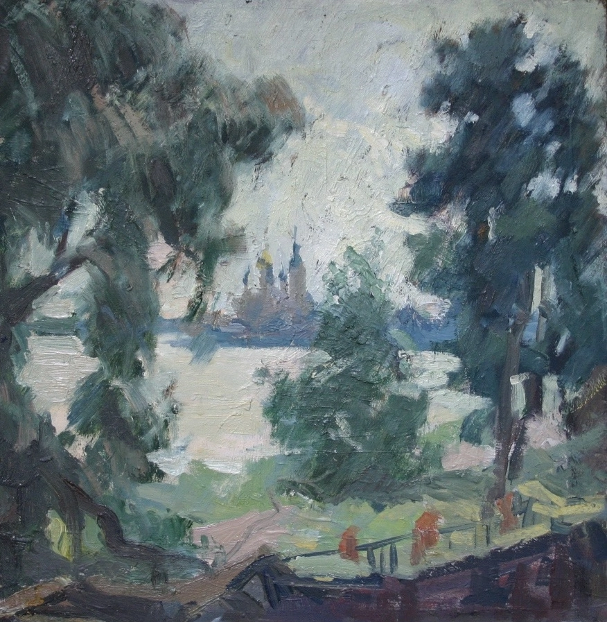 Озеро Неро и вид на Спасо-Яковлевский монастырь. 