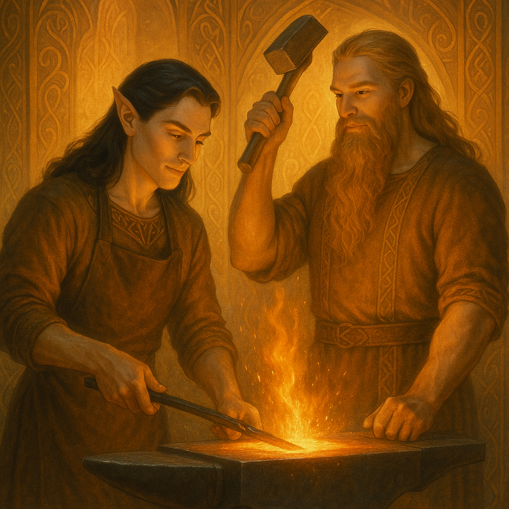 Саурон учится у Аулэ