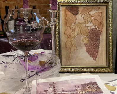Рисование вином мастер-класс
