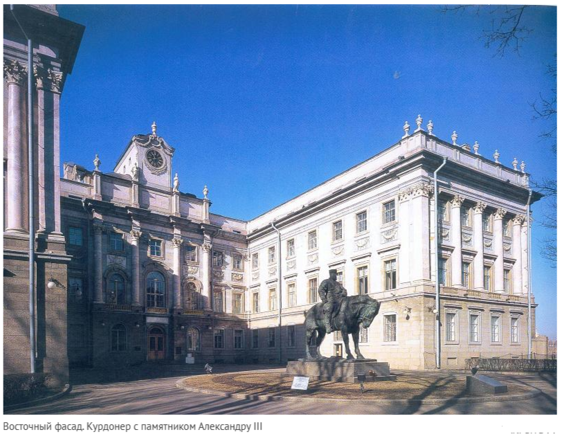 Памятник Александру III перед Мраморным дворцом в Петербурге. Изображение с сайта Русского музея