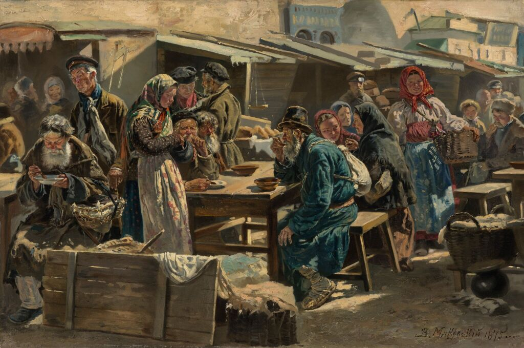 Маковский Владимир."Обед" Источник:my.tretyakov.ru