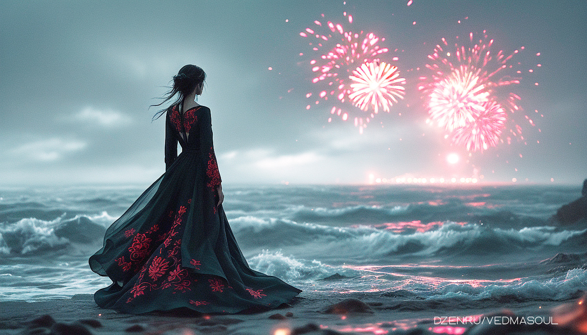 Авторское изображение @vedmasoul. Cгенерировано ИИ. Ритуал чистки от порчи, крадник