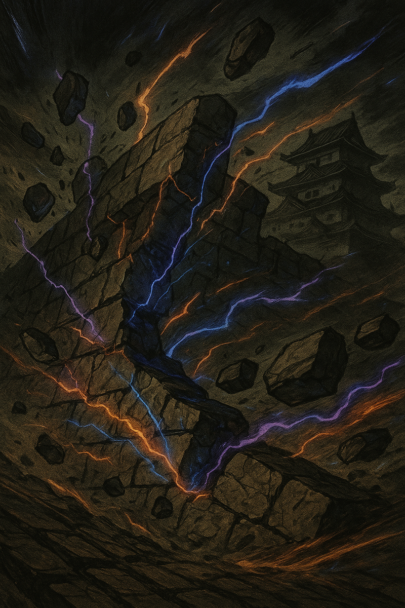 Динамика и разрушение (создано с помощью нейросети)