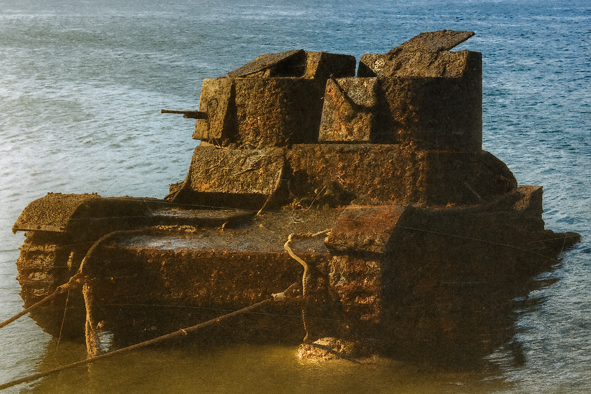 Т-26 двухбашенный. Поднят в 1998 г.