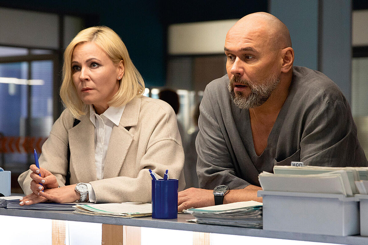    Мария Куликова и Максим Аверин в 12-м сезоне сериала «Склифосовский», 2024 год предоставлено пресс-службой телеканала «Россия»