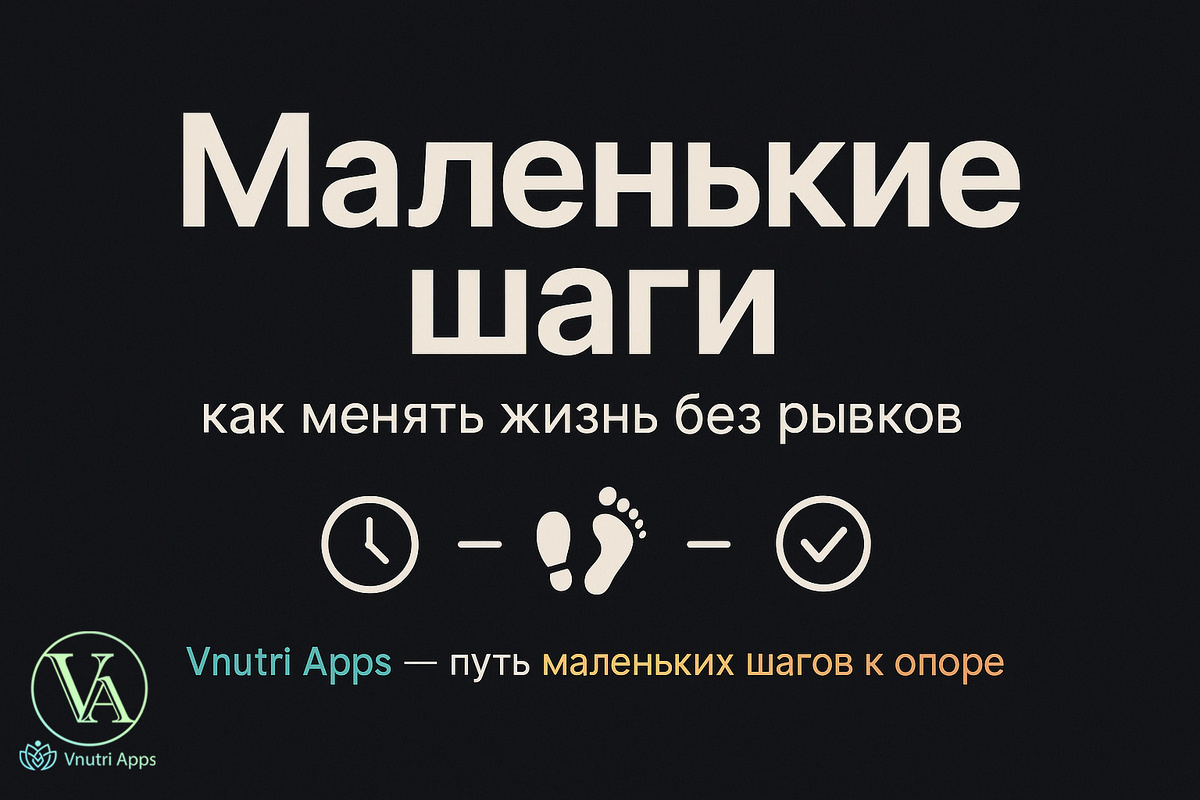 Vnutri Apps | Сила маленьких шагов