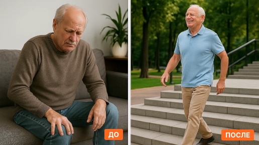 до и после операции по замене тазобедренного сустава