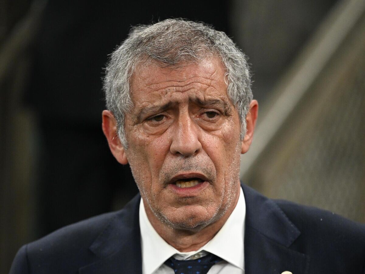    Главный тренер сборной Португалии по футболу Фернанду Сантуш© РИА Новости / Григорий Сысоев