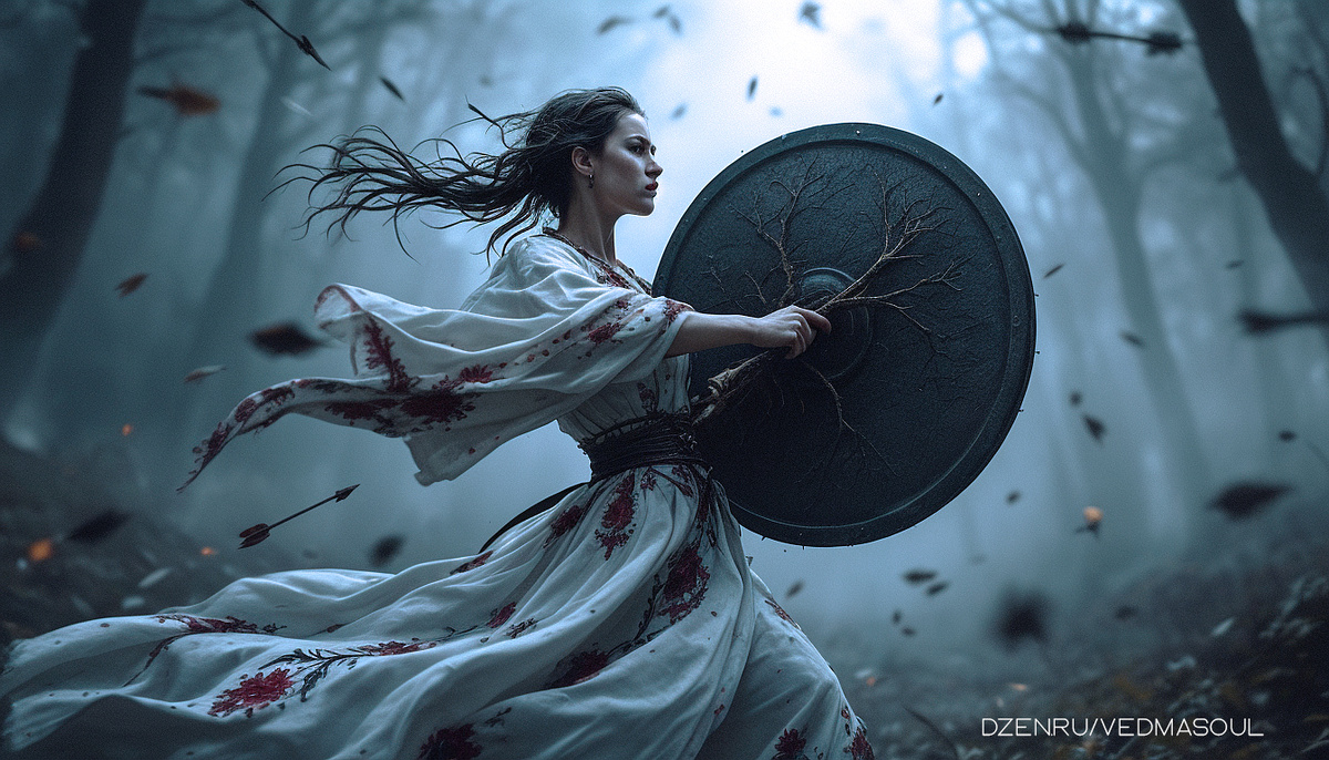 Авторское изображение @vedmasoul. Cгенерировано ИИ. Как снять порчу, чистка от порчи