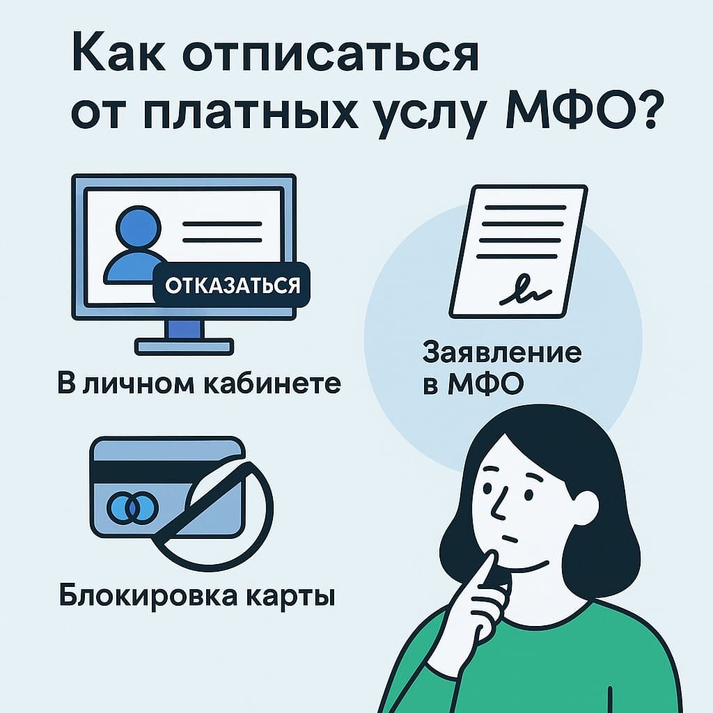 Как отписаться от платных услуг и подписок МФО?