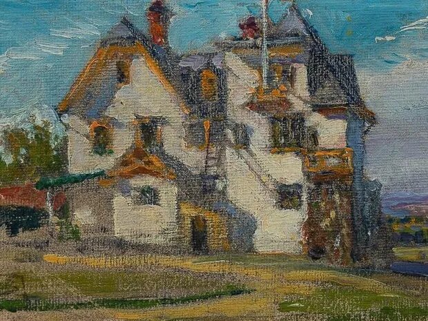 Василий Поленов. Большой дом (фрагмент). 1899. Государственный мемориальный историко-художественный и природный музей-заповедник В.Д. Поленова, село Страхово, Тульская область