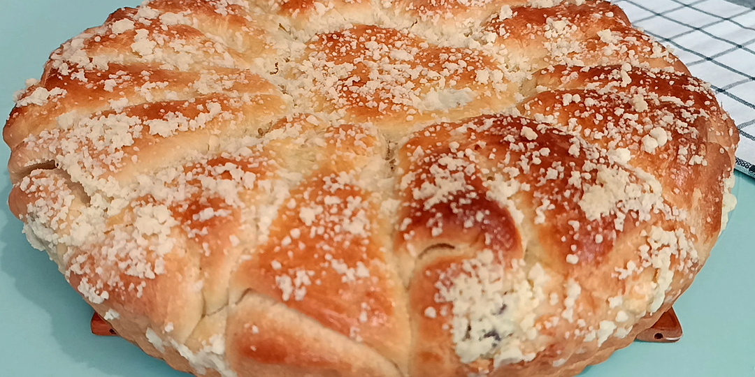 📌 Пирог «Цветок» с творожной начинкой для семейного чаепития