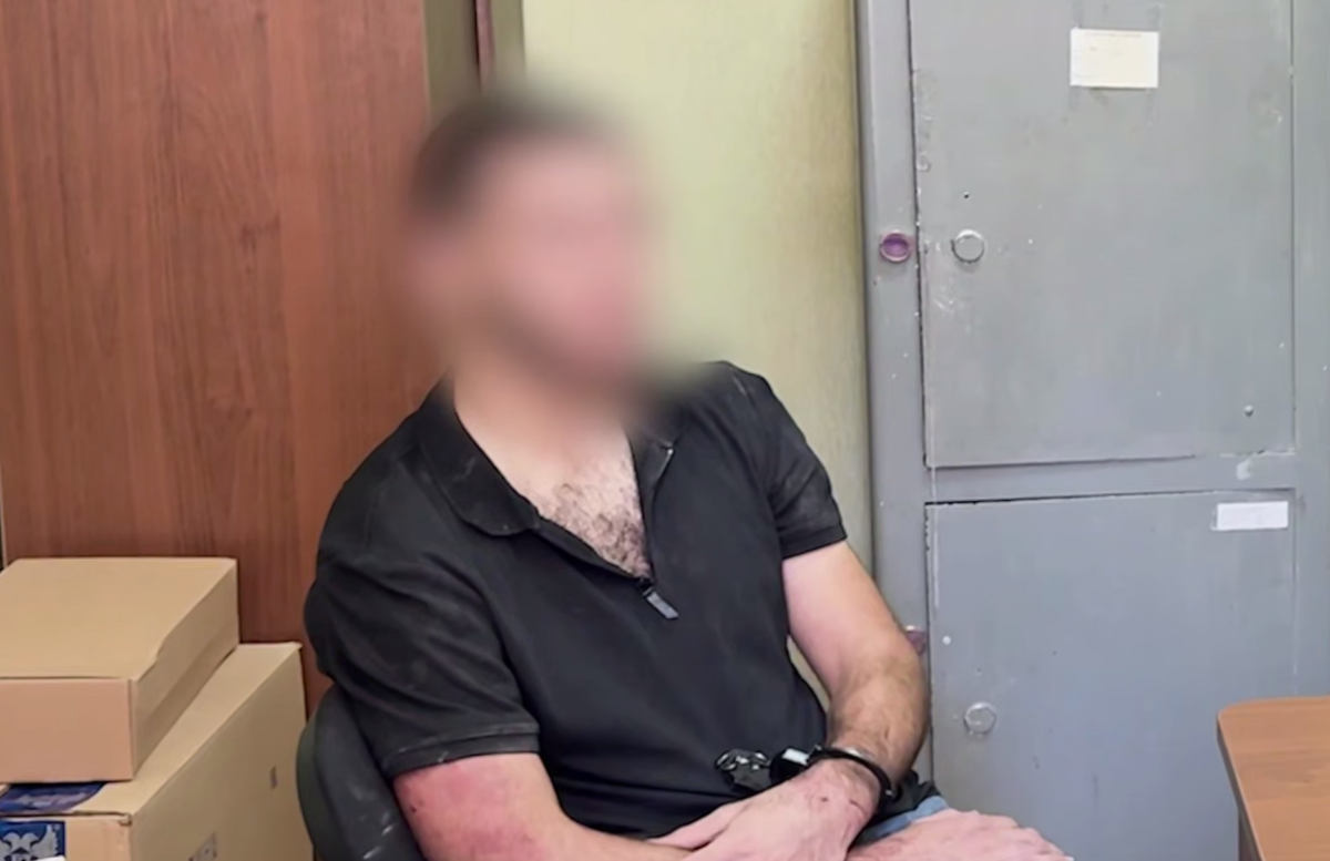    Задержанный гражданин Азербайджана / Источник: © ЦОС ФСБ России. Кадр из видео