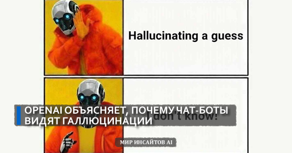 OpenAI объясняет, почему чат-боты видят галлюцинации