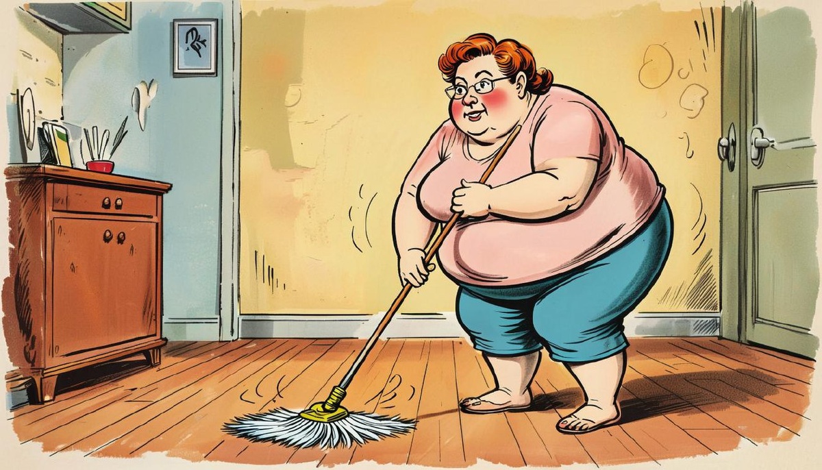 Жиросжигание происходит даже когда вы моете пол.