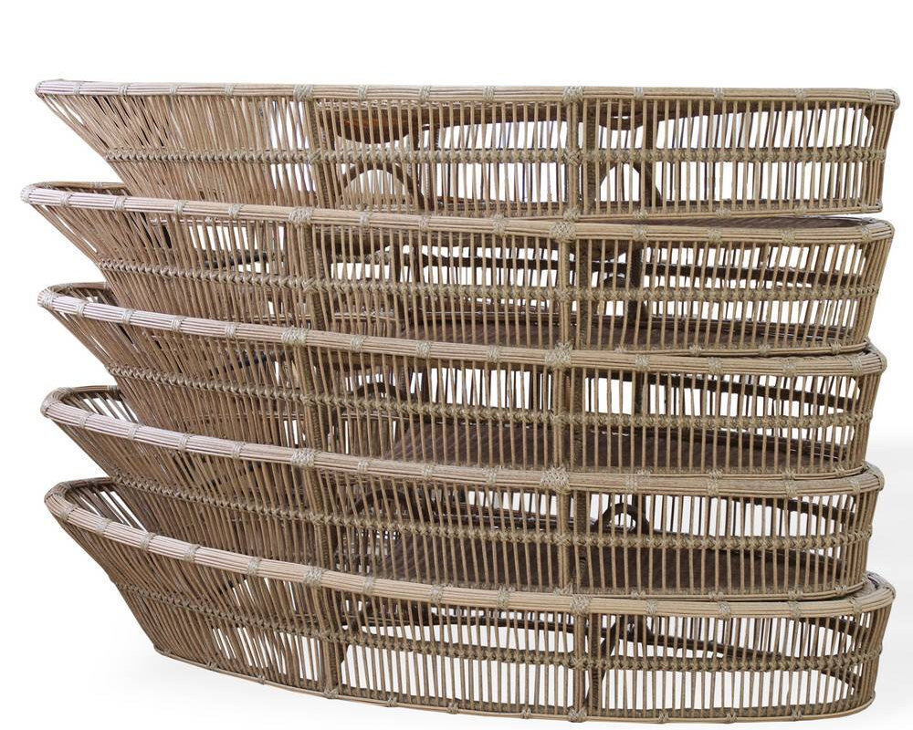 Шезлонг Лучиано из искусственного ротанга от Malacca