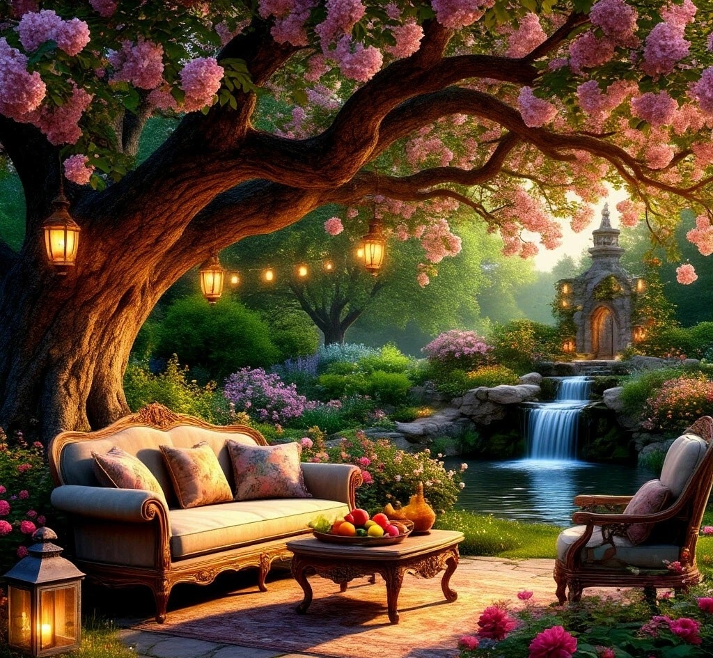 Место силы в саду Агнес. 