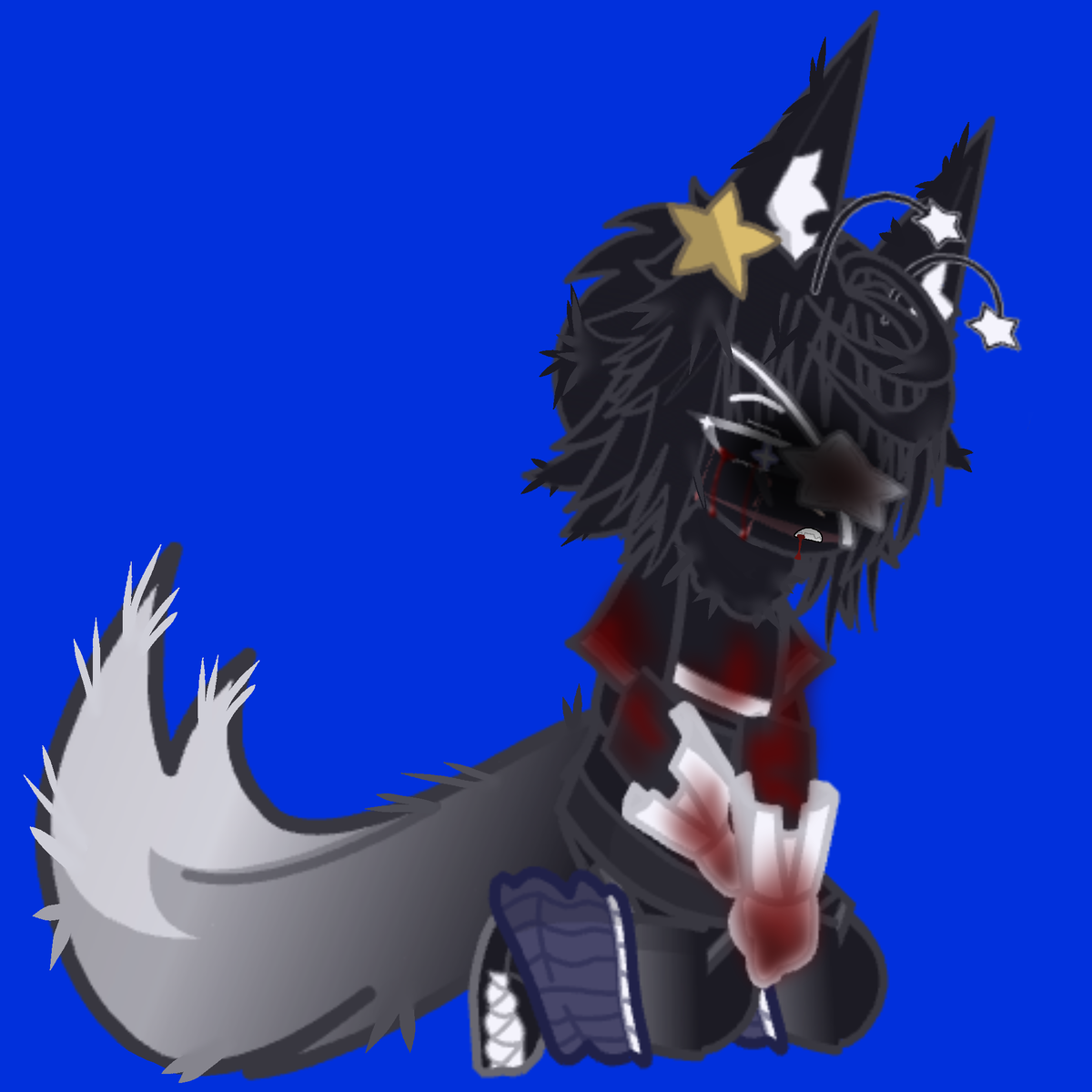 У автора щас болит рука,и она описала,что она чувствует,но на своей ОС Аки..