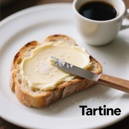 Тартин (Tartine) — хлеб с маслом и солью