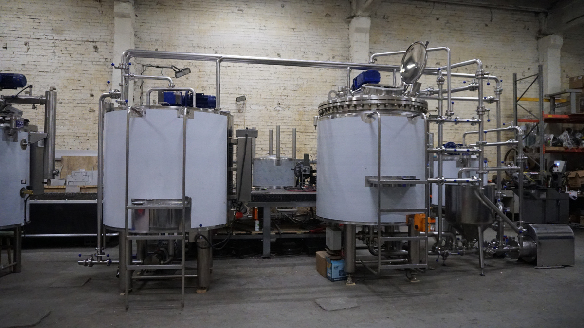 Линия производства чистящих паст (бытовая химия)