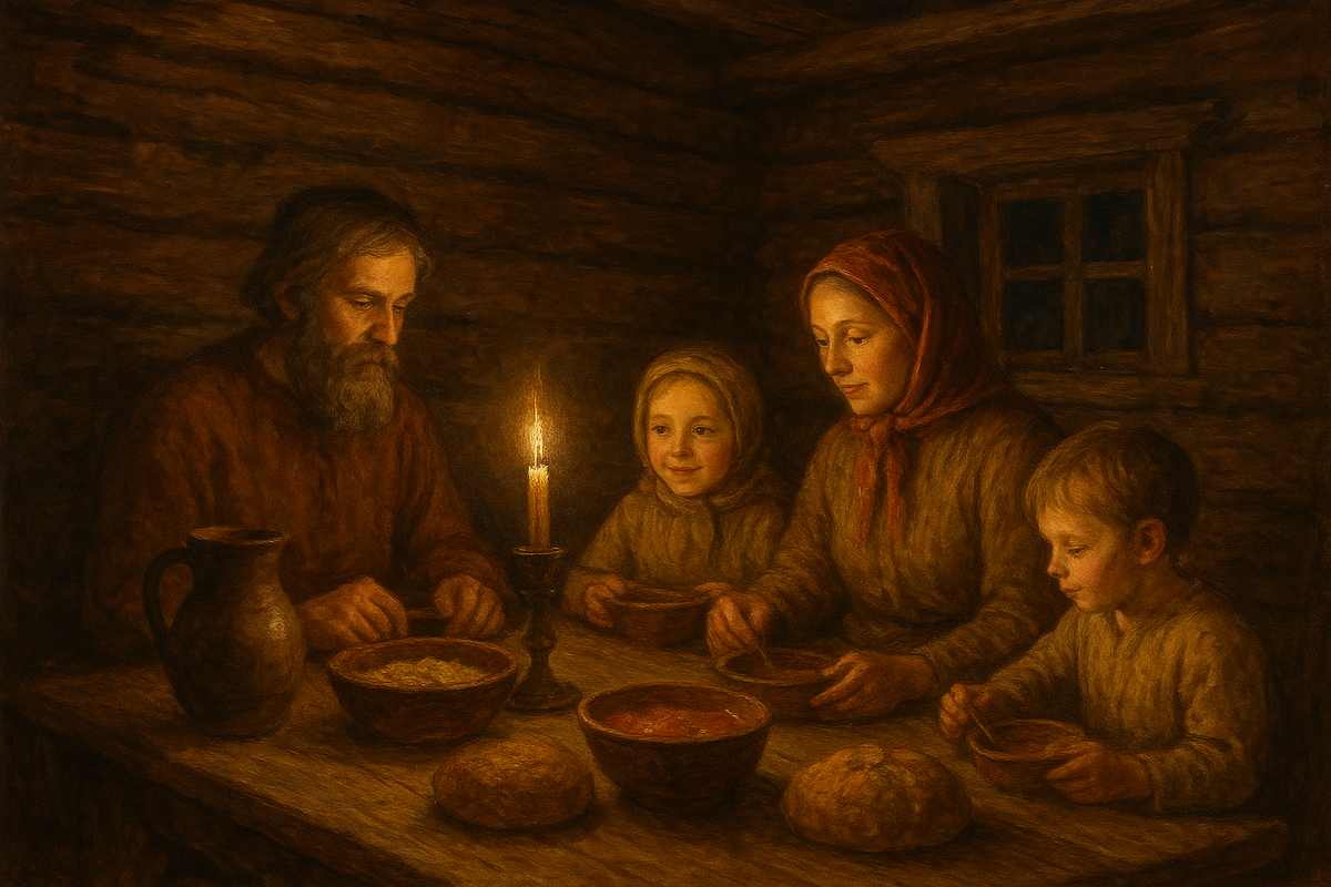 Старинная русская изба XI века