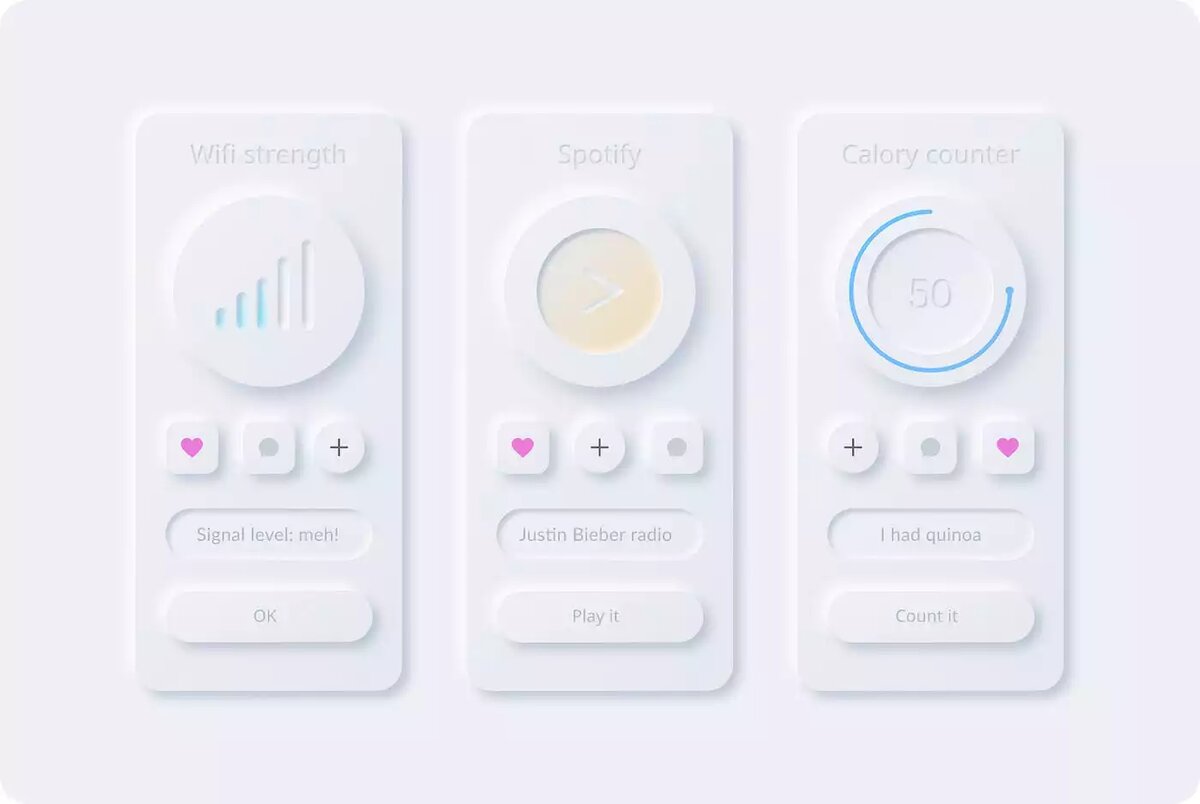 Источник: https://uxdesign.cc/the-bad-neumorphism-tutorial-e009fea0ade8