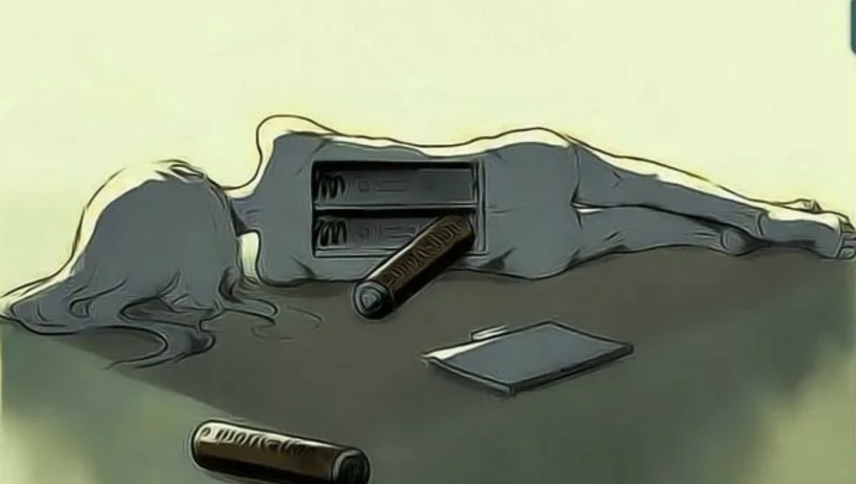 Чувство, что ты высосанный, пустой. Энергии нет, батарея разряжена