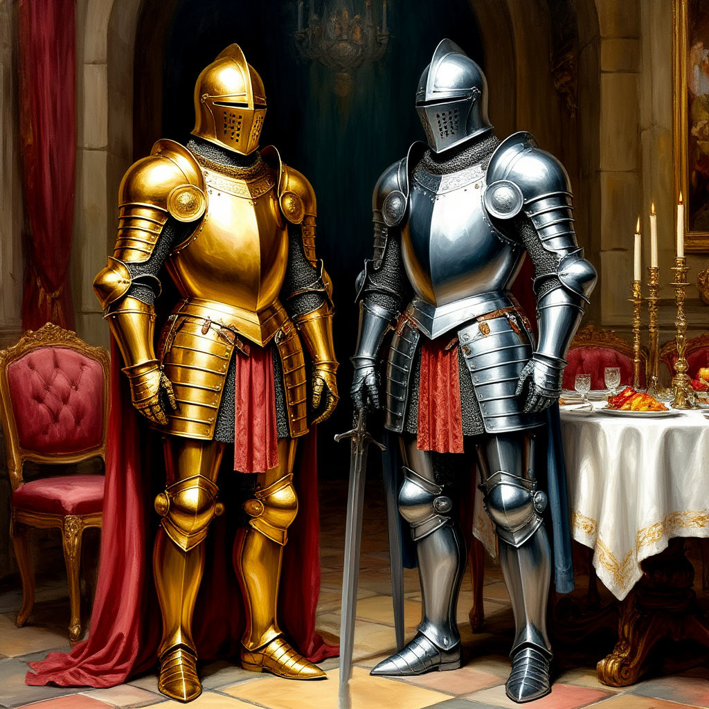 рыцари, герои романа Путешествие Васи Скороходова в пятое измерение