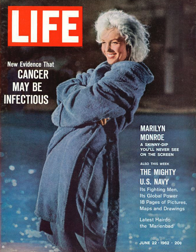 Статья, посвященная Мэрилин Монро в журнале «Life», 22.06.1962. 