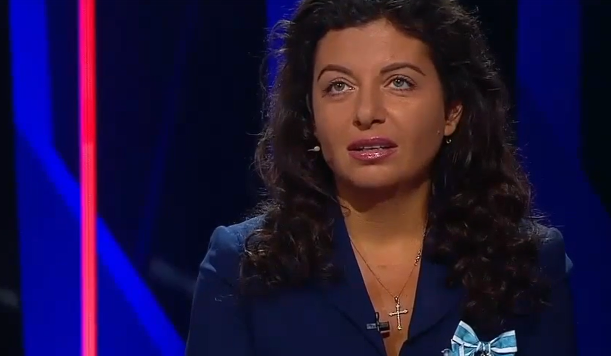    Маргарита Симоньян. Фото: кадр из программы "Воскресный вечер с Владимиром Соловьевым"