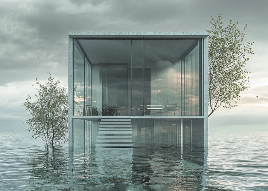 «Дом на воде» из коллекции Пространственных МАК от Мирошниченко Марии