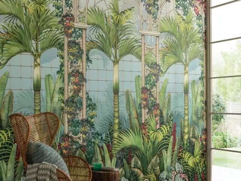 Фотообои Osborne-Little флизелиновые 2.10*3.00 с пальмами, 7452-01 w