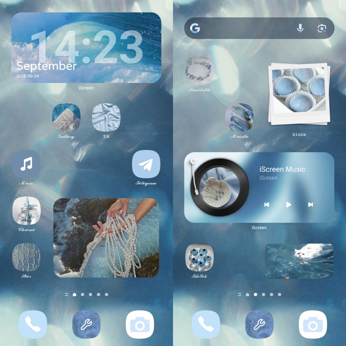 Морской голубой эстетика