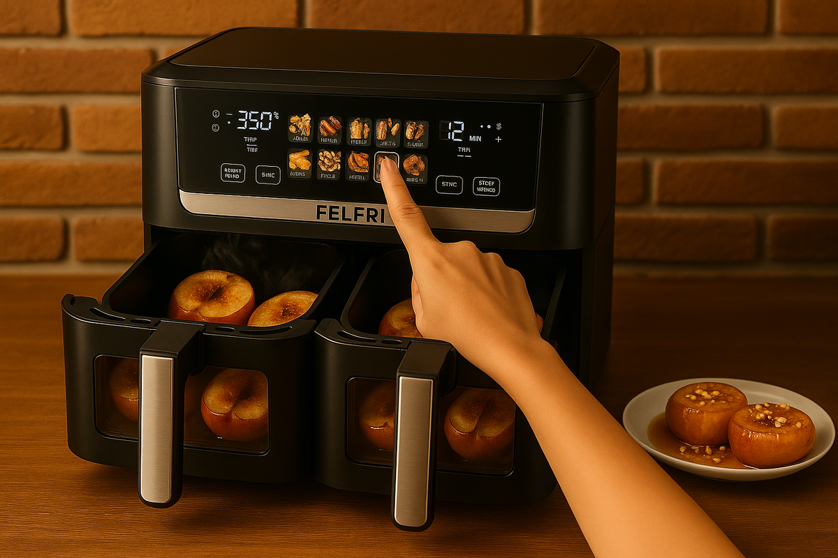 Запеченные яблоки в аэрогриле