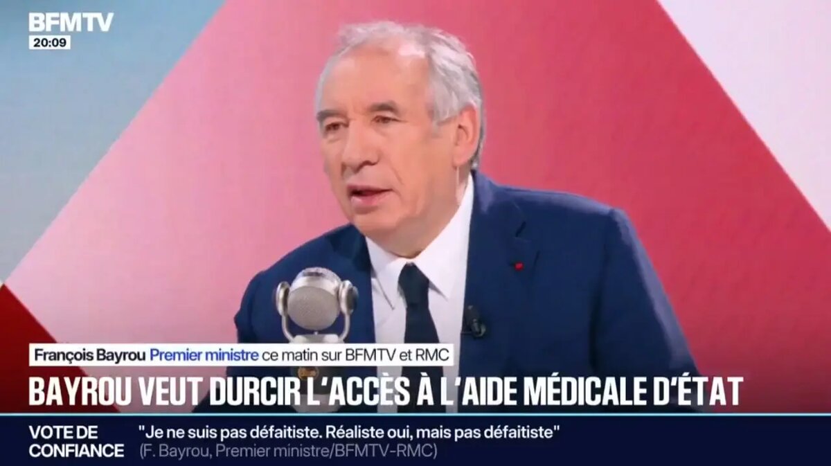    Франсуа Байру. Фото: скриншот из видео французский СМИ.