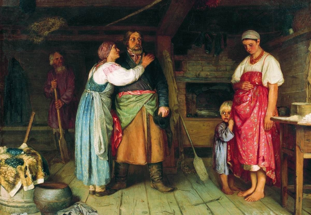 Ф.С. Журавлёв. Приезд извозчика на родину