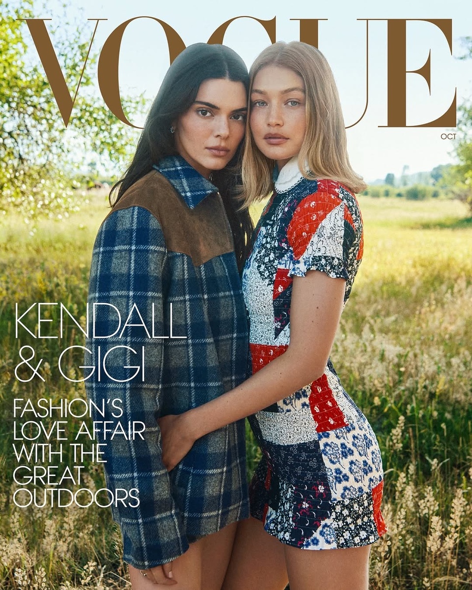 Кендалл и Джиджи на обложке Vogue