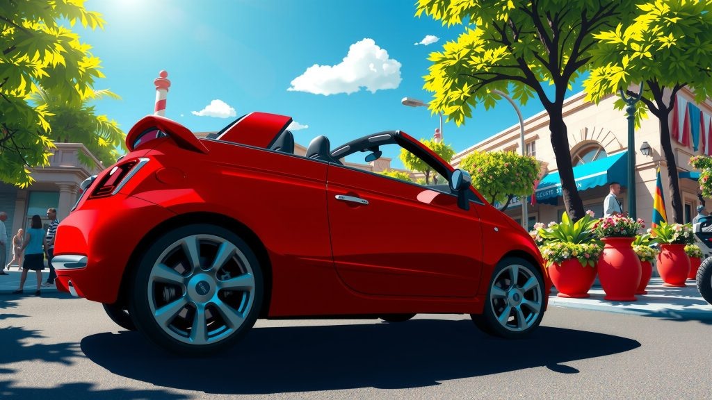    Почему стоит обновить авто на Fiat 500e Cabrio летом