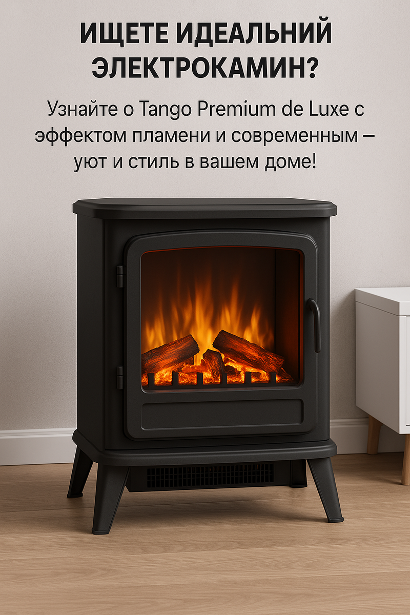    Преобразите свой дом с угловым электрокамином Tango Premium de Luxe: уют, стиль и современные технологии в каждом углу! Kamin