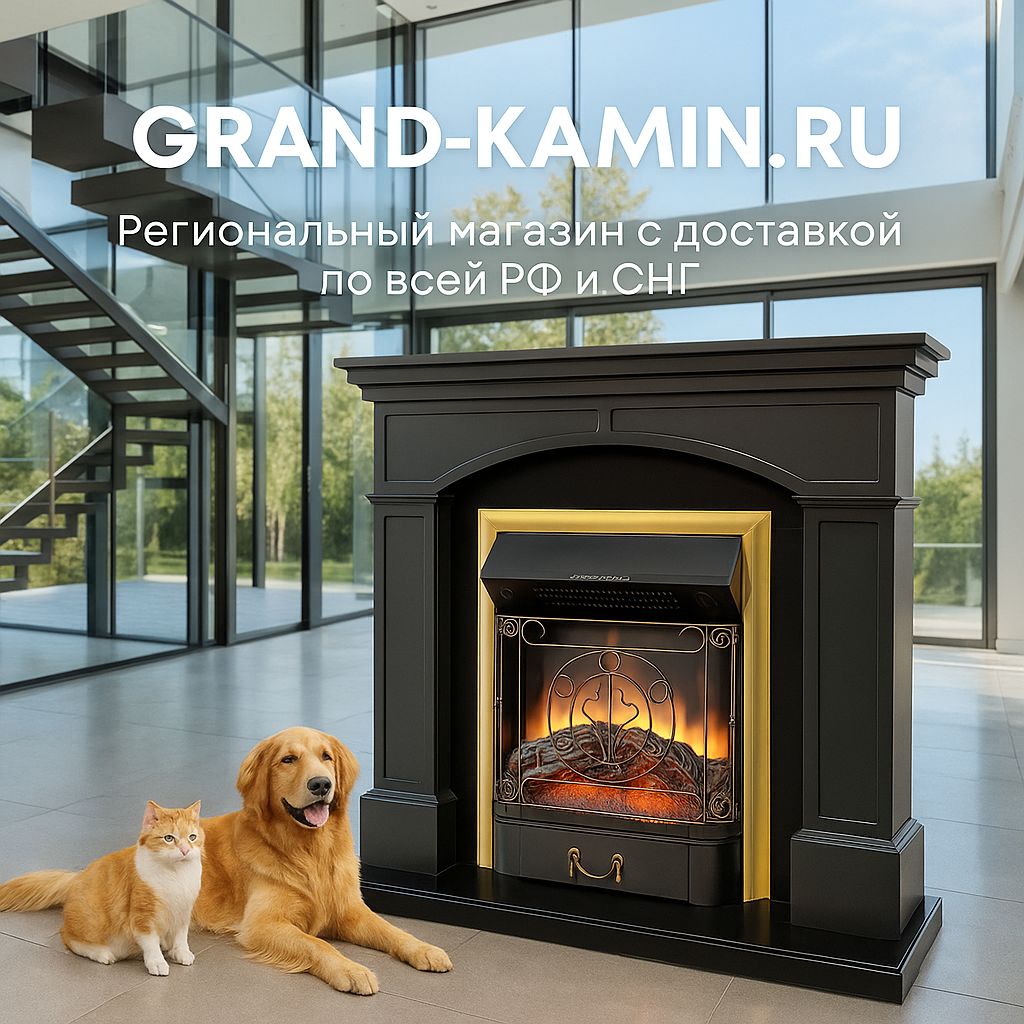    Каминокомплект Langford: создайте атмосферу уюта и стиля с Majestic FX Brass в вашем доме Kamin