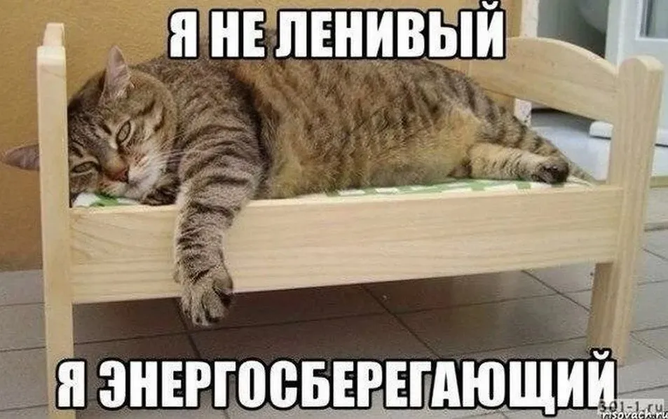 Все мы иногда немного энергосберегающие) особенно в понедельник