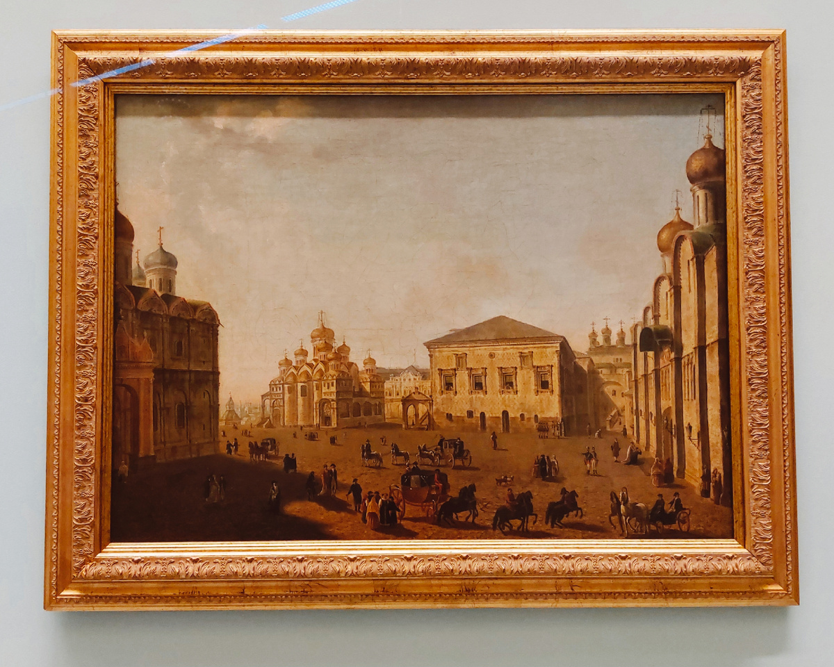 Федор Яковлевич Алексеев. Площадь перед Успенским собором в Московском Кремле (между 1800 и 1810)