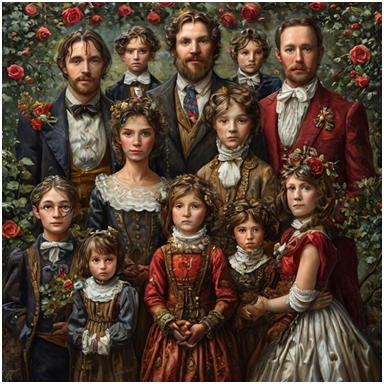 Сгенерировано ИИ- сколько поколений несут судьбу потомкам.