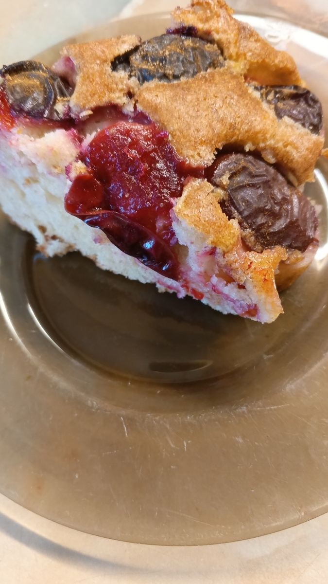 фото автора: пирог со сливами