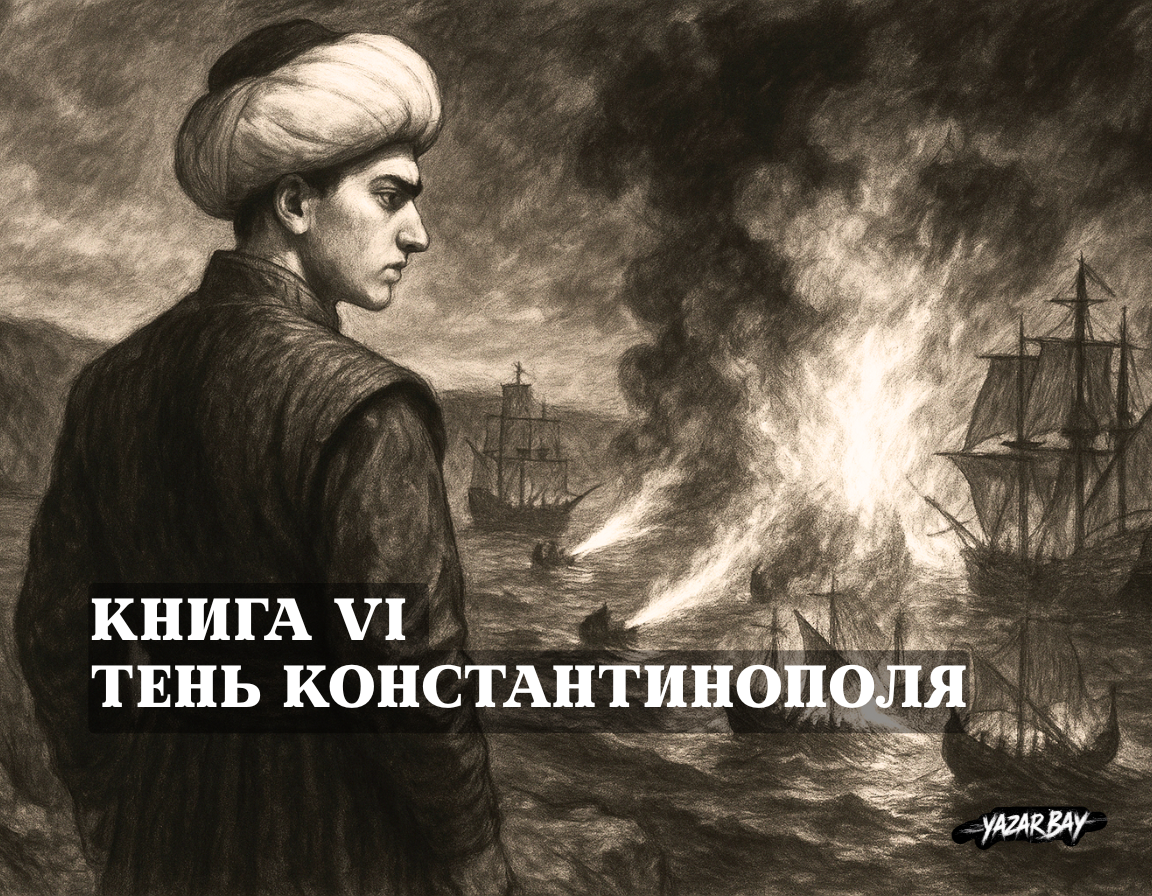 Шехзаде Алаэддин, стоя на утесе, отдает безжалостный приказ атаковать и сжечь генуэзский флот с помощью нового секретного оружия – «огненных кораблей». ©Язар Бай